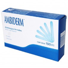 Abatelenguas de madera no estériles ambiderm® caja con 100 pzas