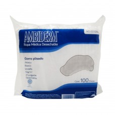 GORRO PLISADO BLANCO BOLSA C/100 PIEZAS