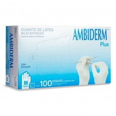 Guantes de Látex Ambiderm® Plus Color Azul