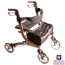 Andadera rollator para adulto mod. Euro Style Bienstar® gris