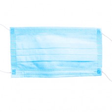 CUBREBOCAS ADULTO TRICAPA 3 PLIEGOS AZUL CON ELASTICO CAJA C/50 HARMONY´S