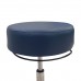 BANCO GIRATORIO SHOTTING BLUE (PLUMBAGO) 5 RUEDAS HIDRAULICO BASE CROMADA