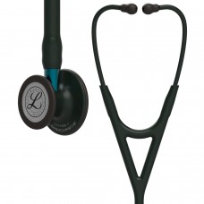 ESTETOSCOPIO LITTMANN CARDIOLOGY IV BLACK BLACK EDITION VASTAGO AZUL AURICULAR NEGRO 27 PULG 6201