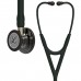 ESTETOSCOPIO LITTMANN CARDIOLOGY IV BLACK HIGH POLISH SMOKE EDITION VASTAGO CHAMPAGNE AURICULAR NEGRO 27 PULG 6204