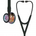 ESTETOSCOPIO LITTMANN CARDIOLOGY IV BLACK HIGH POLISH RAINBOW EDITION VASTAGO Y AURICULAR SMOKE 27 PULG 6240