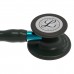 ESTETOSCOPIO LITTMANN CARDIOLOGY IV BLACK BLACK EDITION VASTAGO AZUL AURICULAR NEGRO 27 PULG 6201