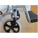 SILLA DE RUEDAS DE ACERO ESMALTADA DE 18 PULG (45.72 CM) GRIS NEUMATICA PIERNERAS FIJAS 115 KG