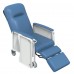 SILLON RECLINABLE 3 POSICIONES AZUL CHAROLAS LATERALES THERASENIOR