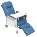 SILLON RECLINABLE 3 POSICIONES AZUL CHAROLAS LATERALES THERASENIOR